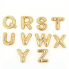 1 piece Gold-Plated Copper Chunky Alphabet Balloon Bubble Initial Necklace