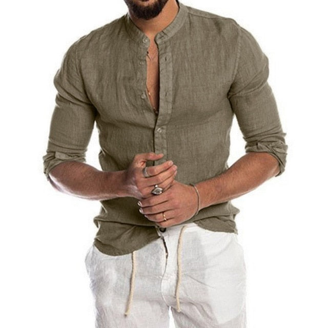 Men's Summer Linen Shirt