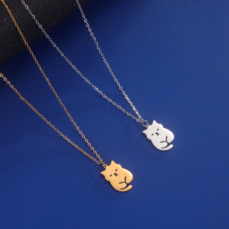 Fashion Cat Pendant Necklace