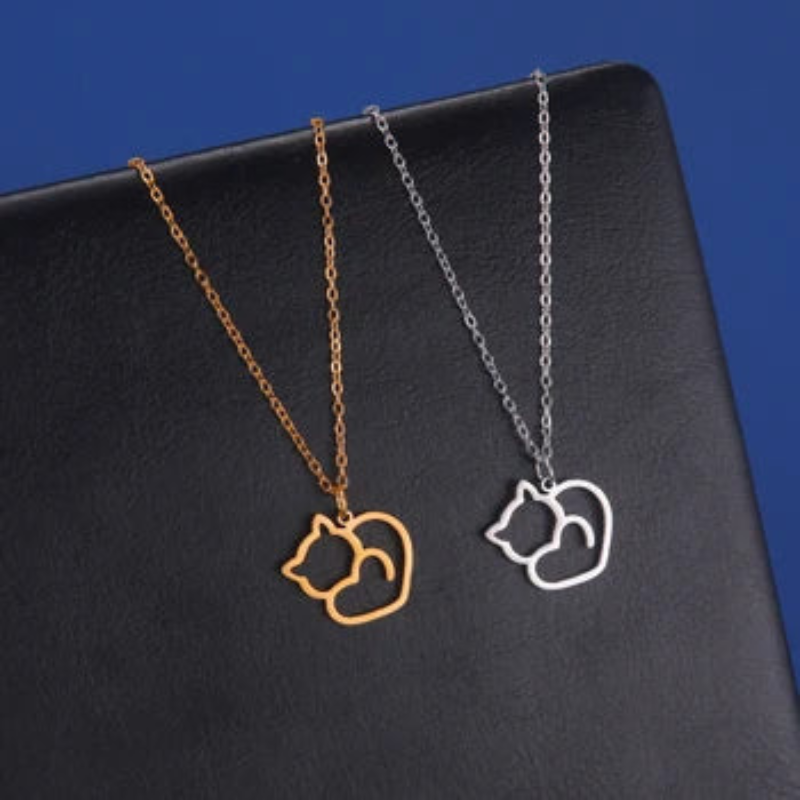 Fashion Cat Pendant Necklace