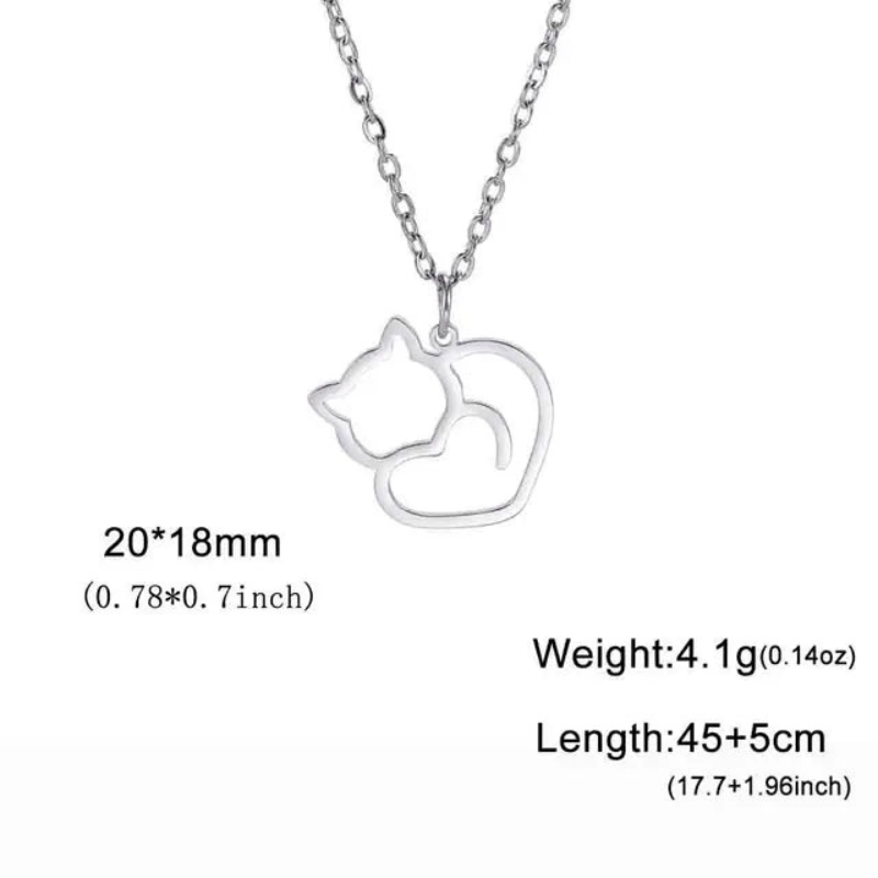 Fashion Cat Pendant Necklace