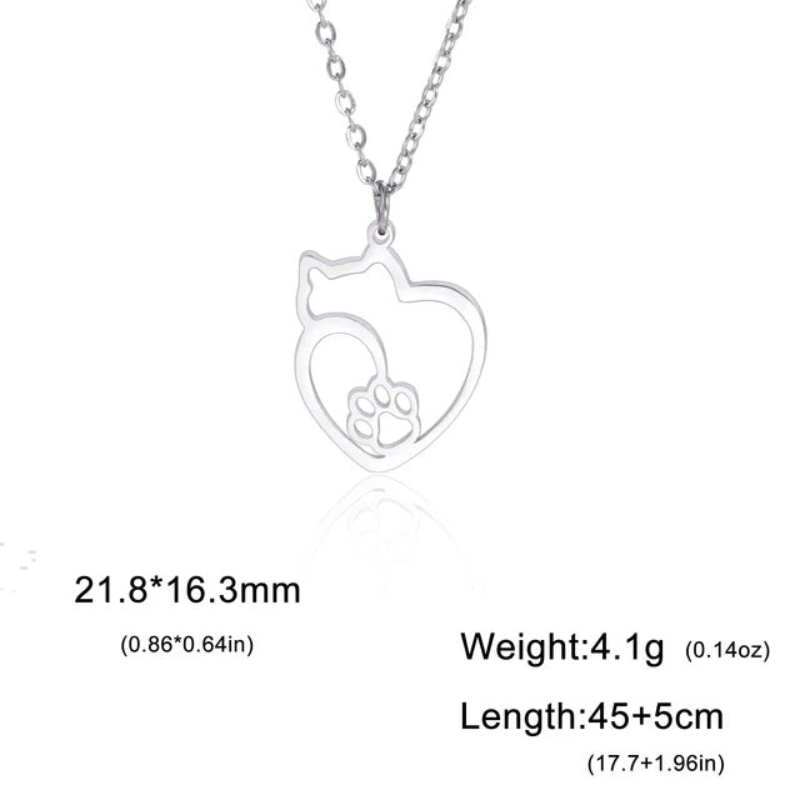 Fashion Cat Pendant Necklace