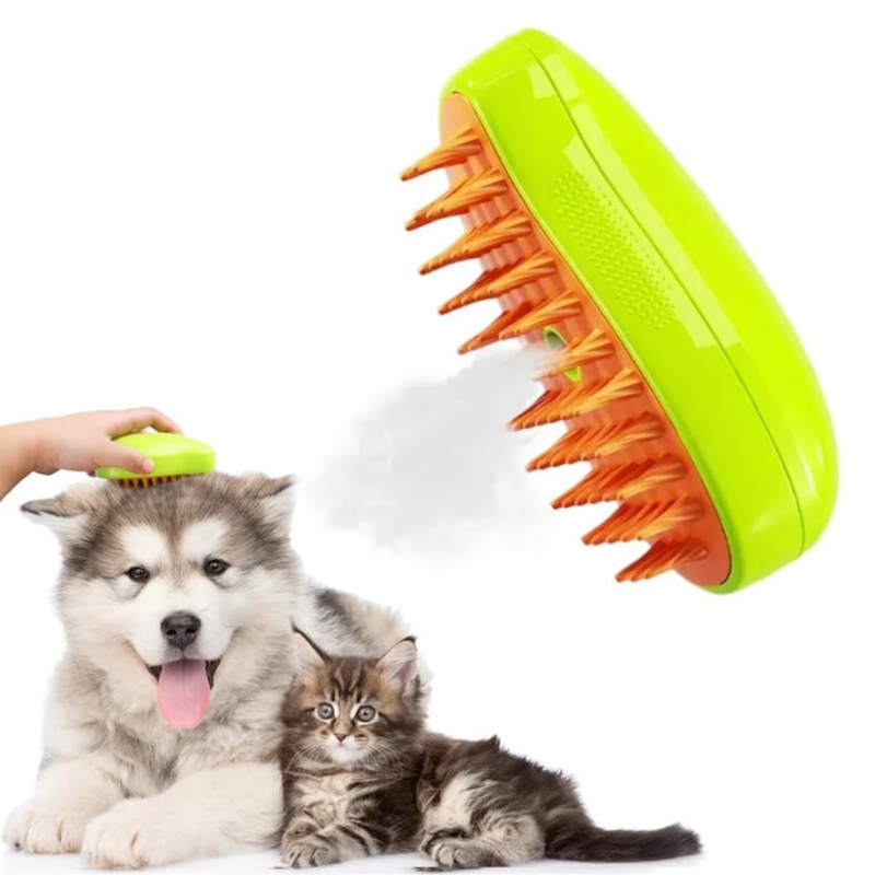 Steam Pet Brush + FREE No Rinse Essence