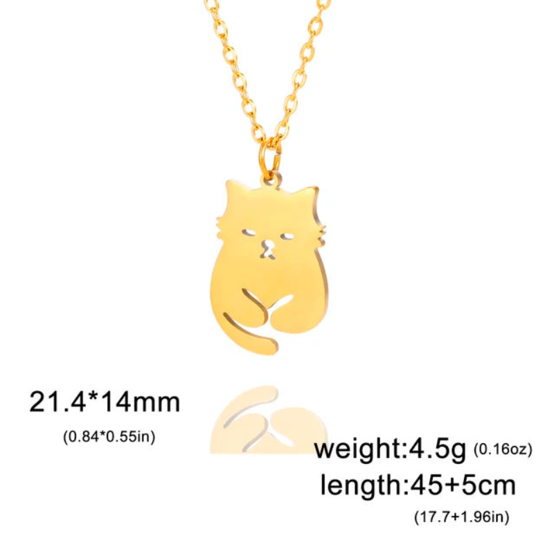 Fashion Cat Pendant Necklace