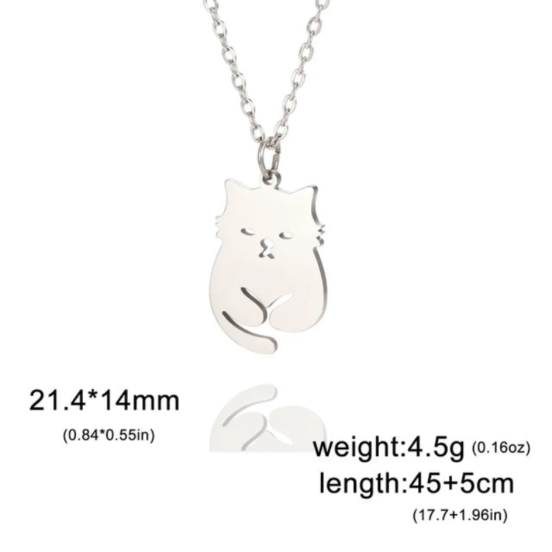 Fashion Cat Pendant Necklace