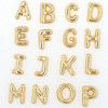 1 piece Gold-Plated Copper Chunky Alphabet Balloon Bubble Initial Necklace