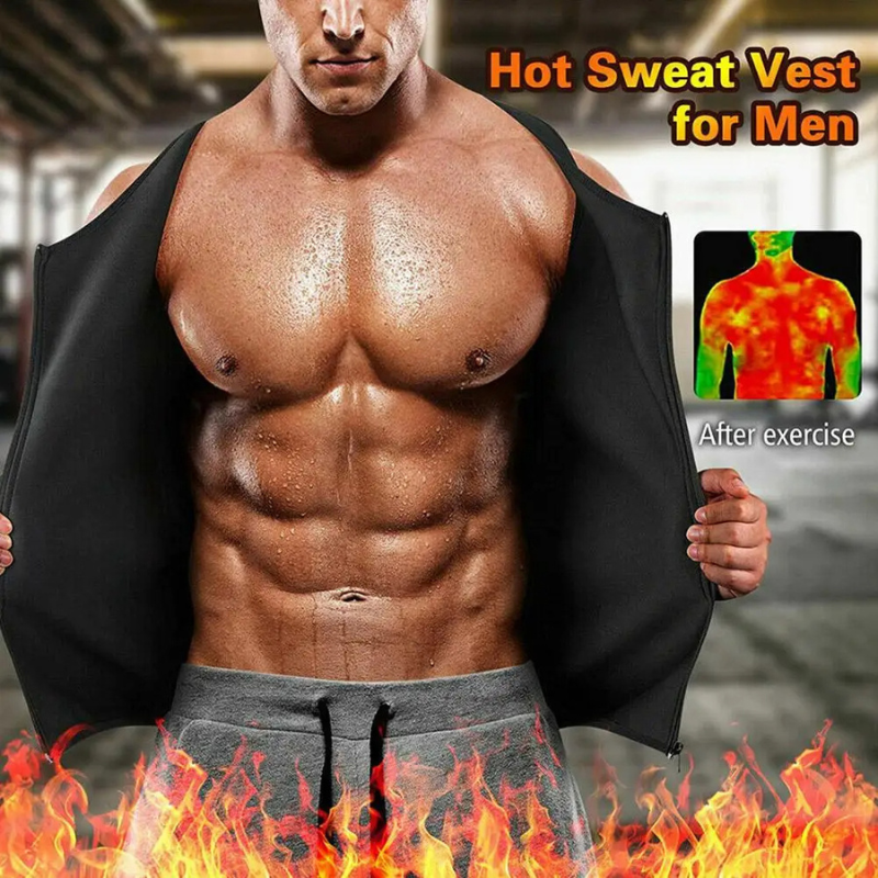 Men Body Shaper Sauna Vest