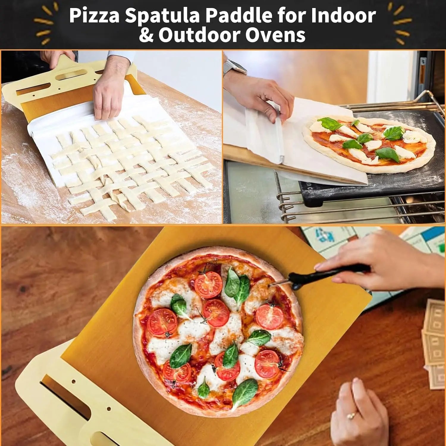 Non-Stick Glide and Slide Pizza Shovel | Glide and Slide with Ease!
