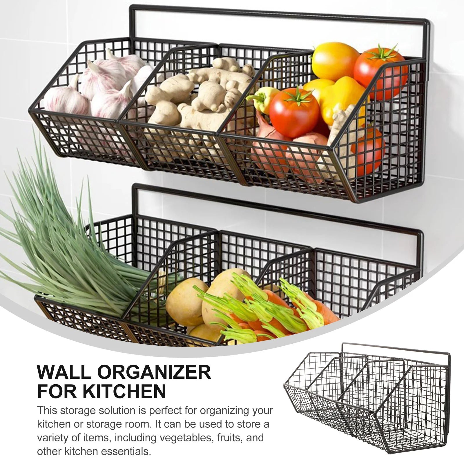 Hanging Grid Storage Basket