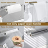 Stainless Steel Adherent Towel Holder - Multifunctional Organizer