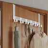 5 Hooks Over The Door | Bedroom  Kitchen Bathroom Rack Organizer