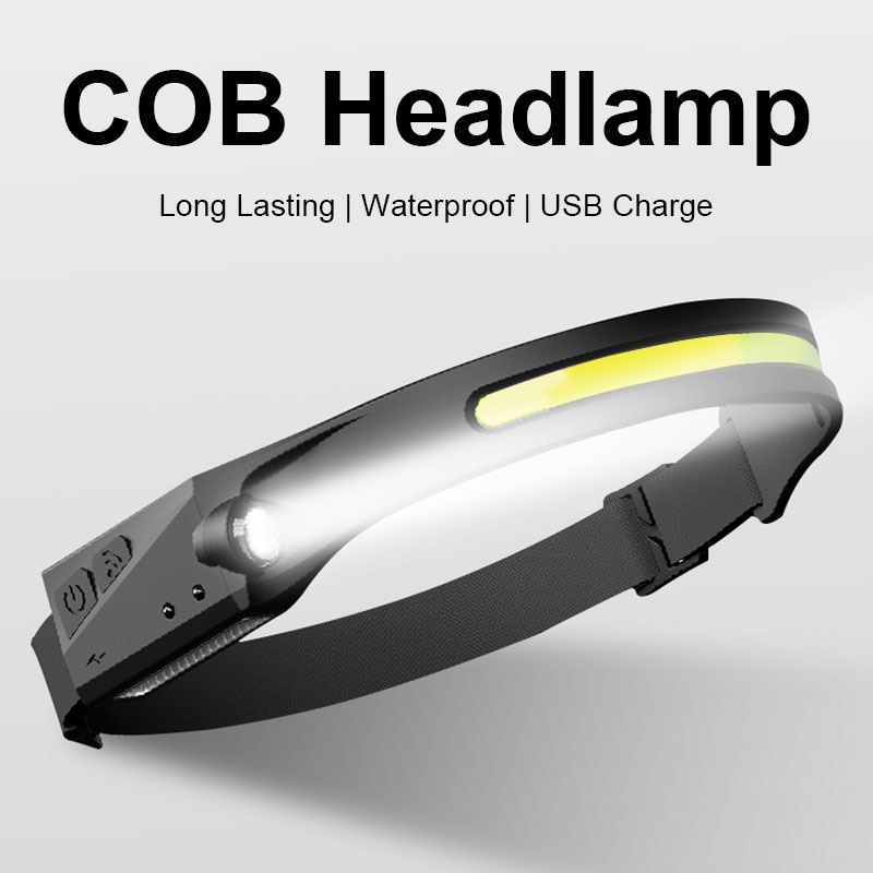 Portable Rechargeable COB Headlamp