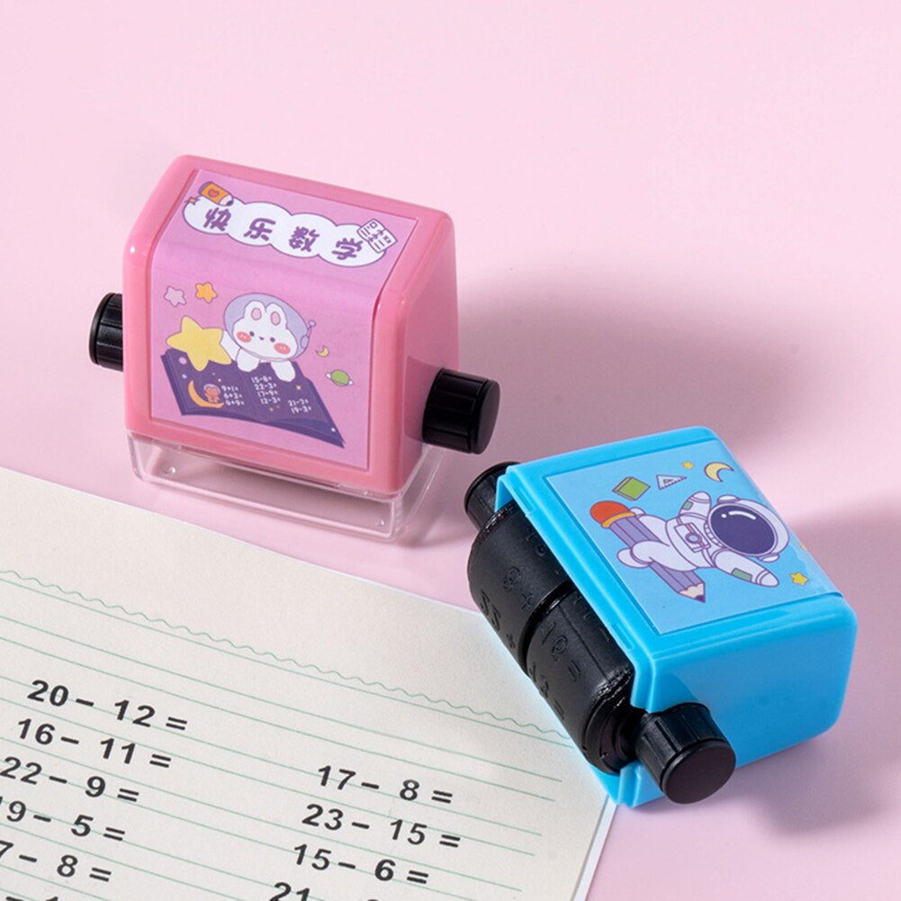 Math Practice Rolling Stamp For Kids