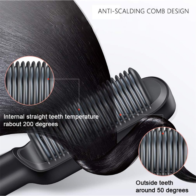 Multifunctional Professional Hair Comb Straightener