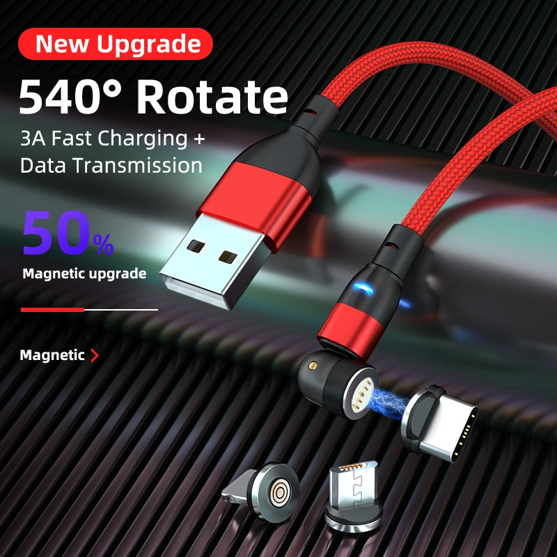 Rotating Magnetic USB Cord