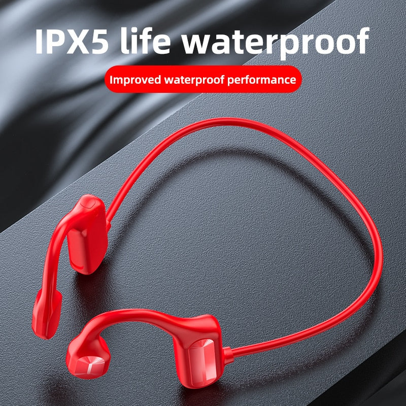 TWS Bluetooth 5.2 Bone Conduction Headphones IPX5 Waterproof