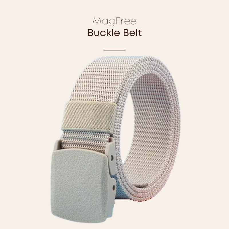 Non-Magnetic Non-Metallic : 1+1 Free MagFree Buckle Belt
