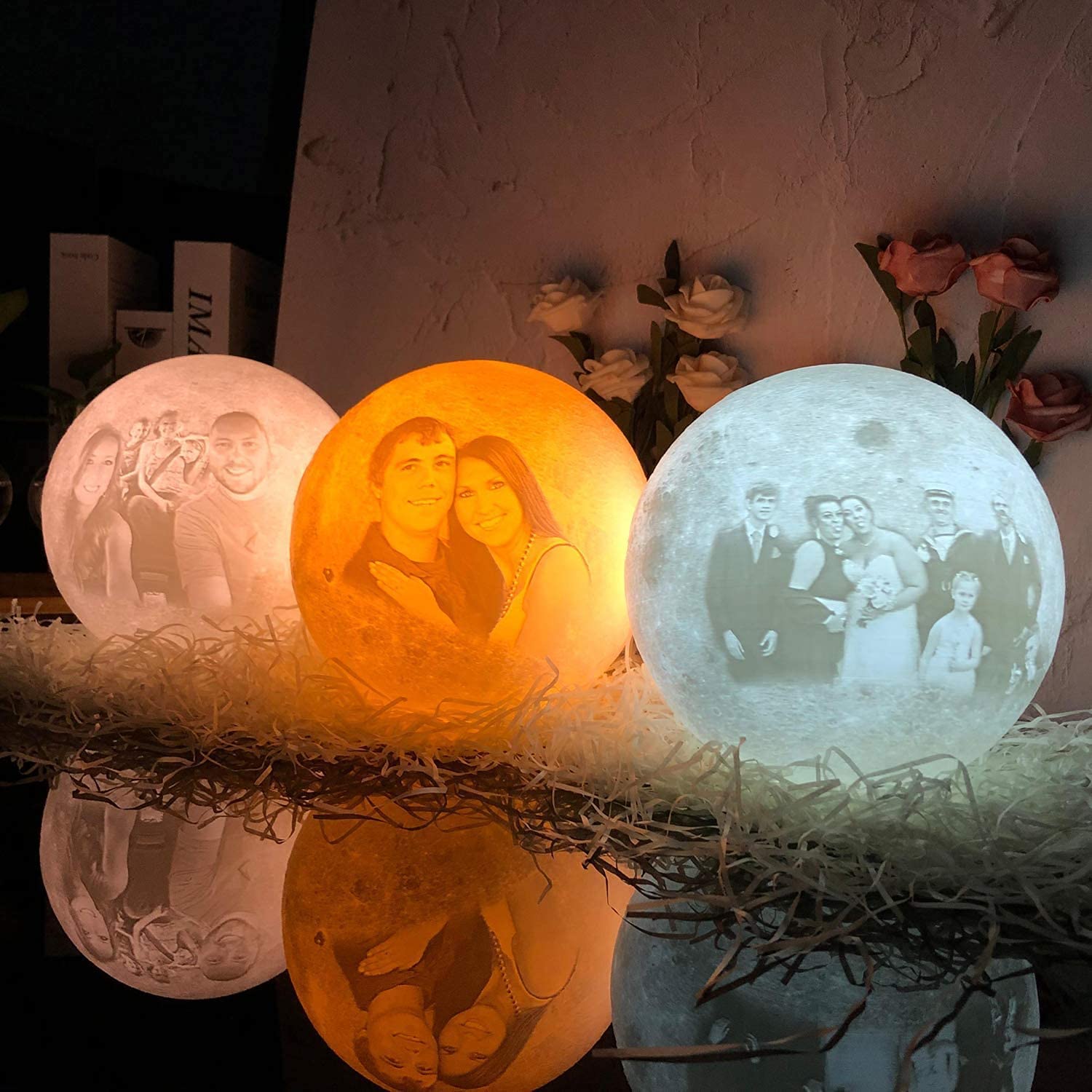 3D Personalized Romantic Moon Lamp