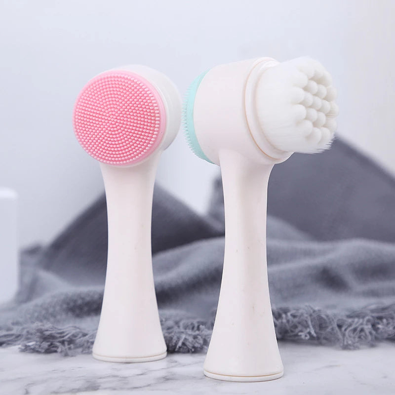 3D Facial Double Sided Massage Brush | 1+1 FREE