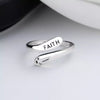 FAITH ETERNITY - Adjustable Minimalist Ring