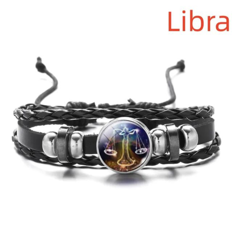 12 Zodiac Signs Constellation Charm Luminous Bracelet