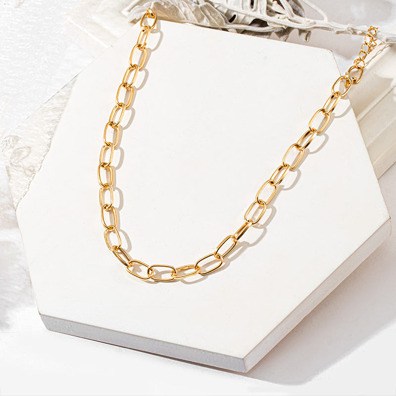 Vintage Golden Chain Choker Necklace
