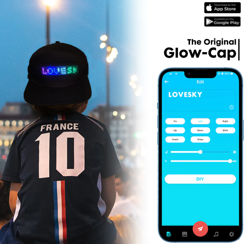 App Controlled LED Glow Cap