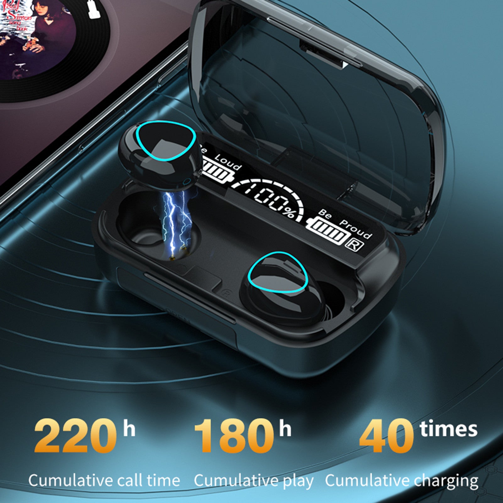 TWS Bluetooth 5.1 Earphones 3500mAh Waterproof Charging Box