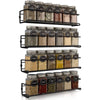 4 Pack Wall Mount Spice Rack