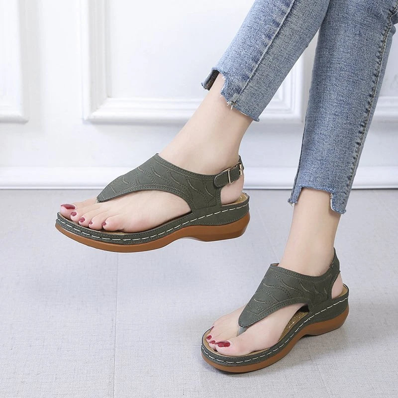 Pure Comfort Ortho-Charm Sandals | Buckle Strap Style