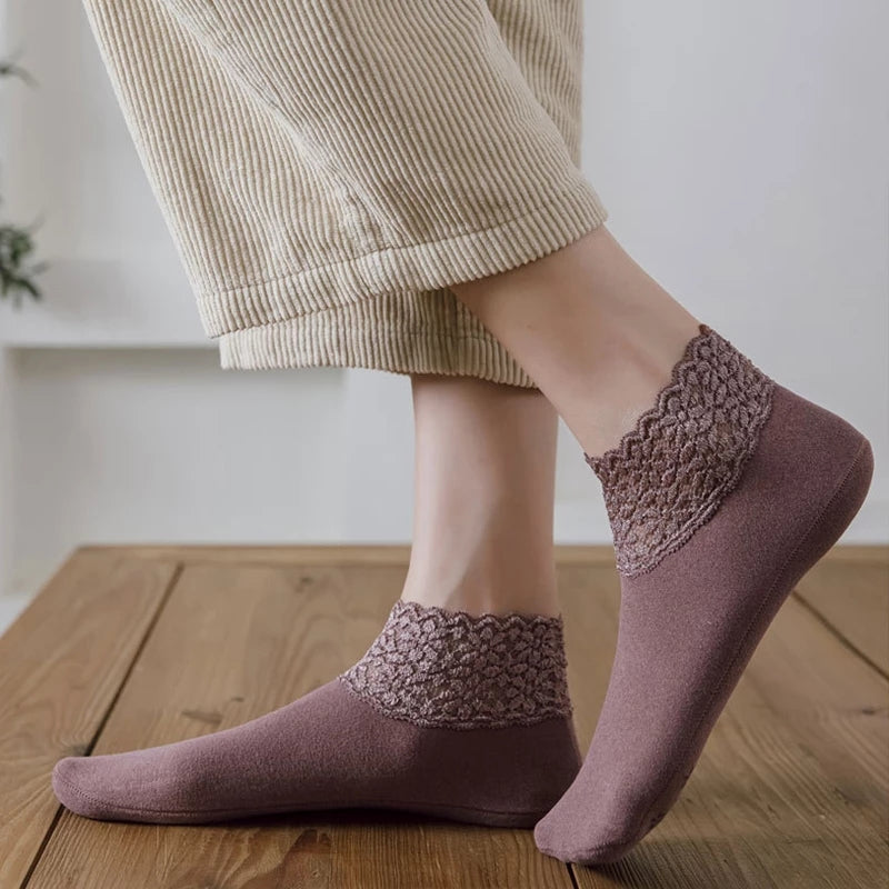 3+3 PROMO! Fashion Lace Socks - Winter Collection