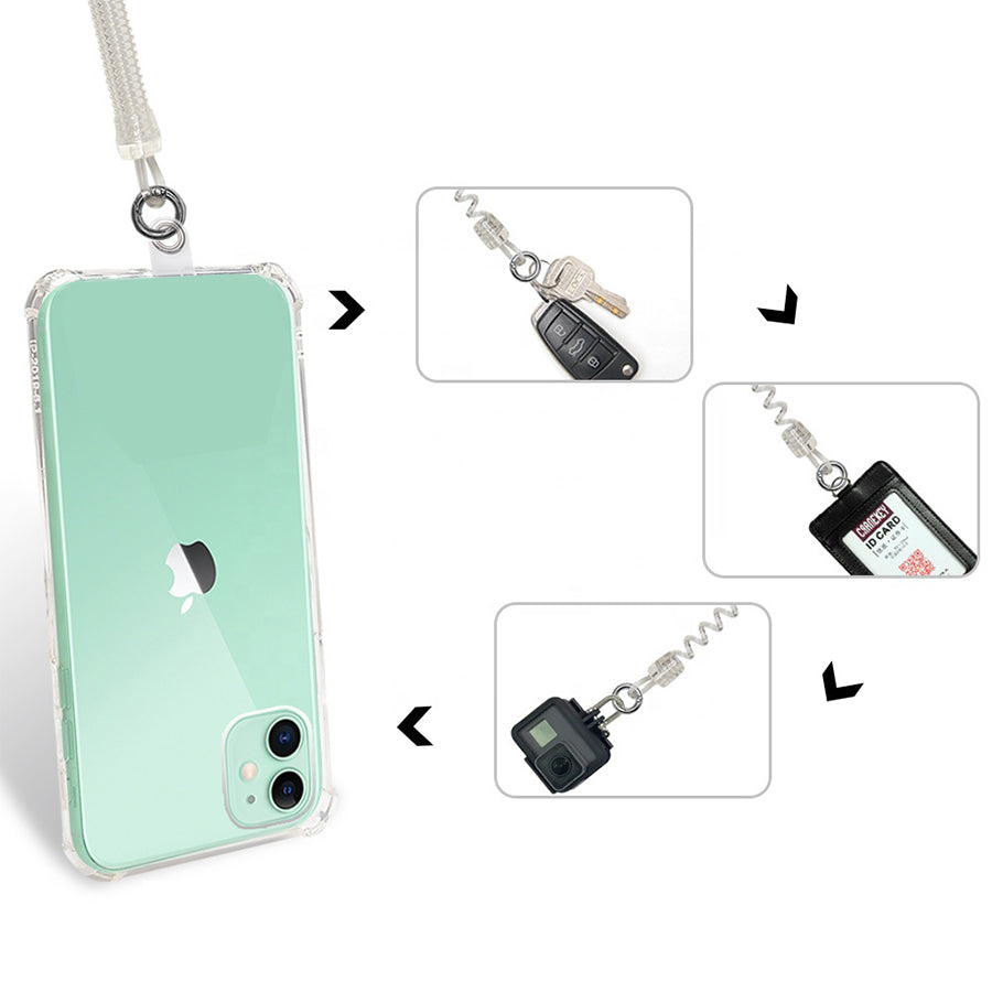 Phone Spring Tether with Patch | 1+1 FREE