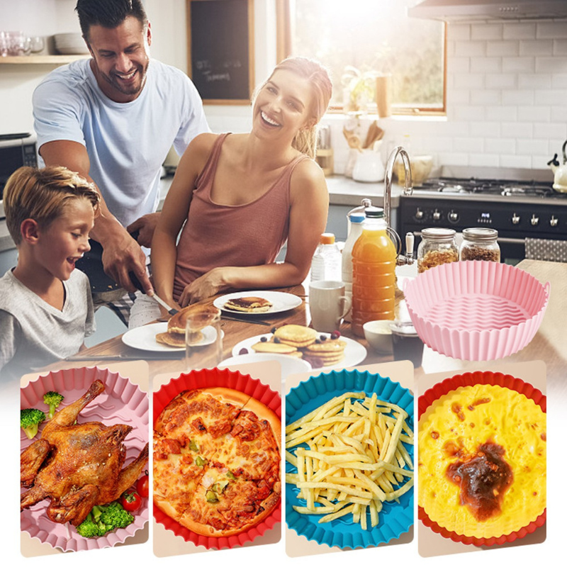 Eco-Friendly Reusable Air Fryer Silicone Tray | 1 + 2 FREE