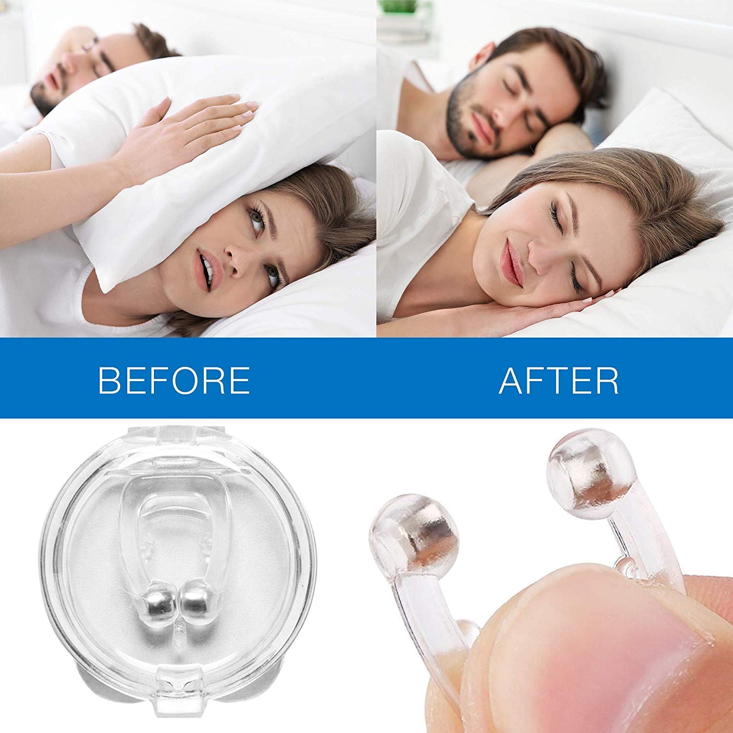 Snore Stopper Magnetic Nose Clips | 2+2 FREE